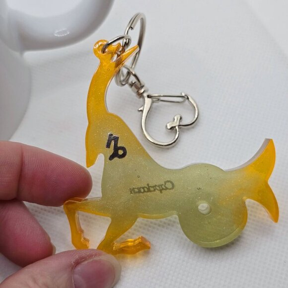 Capricorn Zodiac Candle Gift Set – 11oz Layered Mug Candle + Resin Keychain - Picture 11 of 13